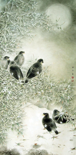 《报春》2005年作 120x65cm 《报春》2005年作 120x65cm