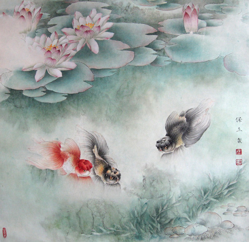 《三余图》2006年作 65x65cm 《三余图》2006年作 65x65cm