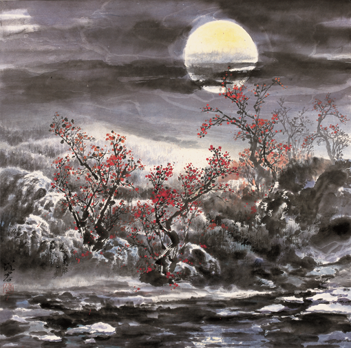 《故乡的回忆》规格：68×68cm