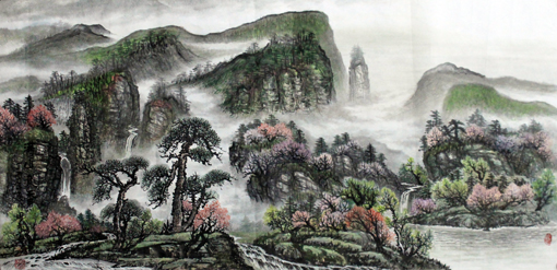 《满山流香》规格:260X100cm 《满山流香》规格:260X100cm