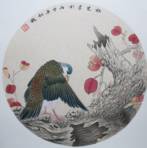 杜光作品2《梳妆》
