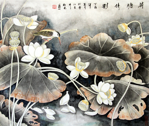 杜光作品4《荷塘倩影》