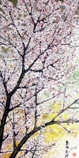赵世杰作品《春暖花开》