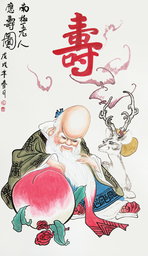 陈国强作品《应寿图》