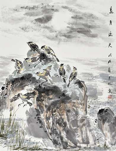 《素月流天》69x89cm