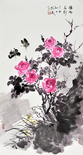 《隨风弄影》52x99cm