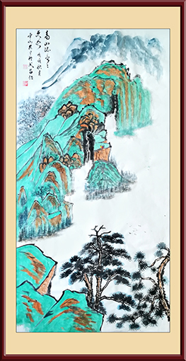 嵇宏才作品《高山流水水更长》