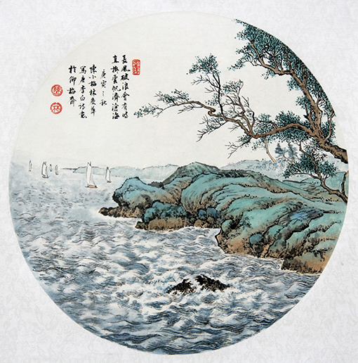 《长风破浪》规格：44x44cm 创作时间：2010年