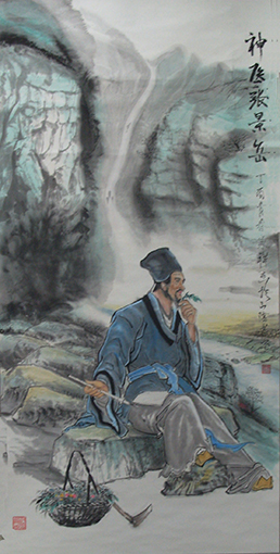 《张景岳》规格:138cmx68cm 《张景岳》规格:138cmx68cm