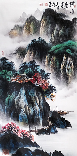 朱德安作品鉴赏《归舟》