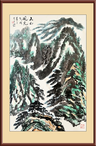 嵇宏才作品《天山风光》