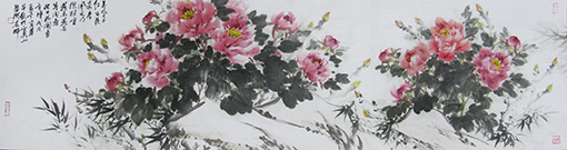 《他日花开自有时》规格：180x49cm
