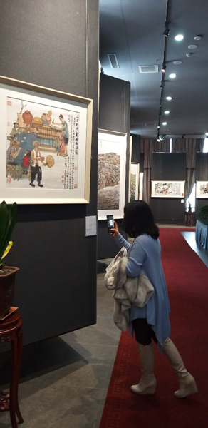 全国书画名家交流展在新疆大漠画语美术馆开展