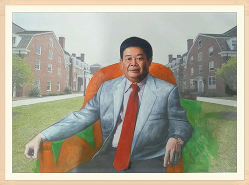 曹雕油画《慈善家曹德旺》