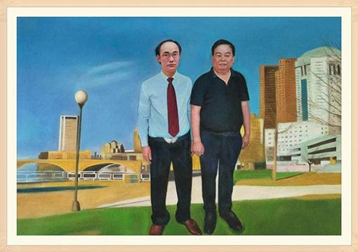 曹雕油画《曹家俩兄弟在哥伦布》.jpg