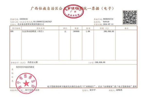董事局主席王玉印紧急部署 泰益德集团捐赠30万元现金和救灾物资驰援广西抗洪救灾